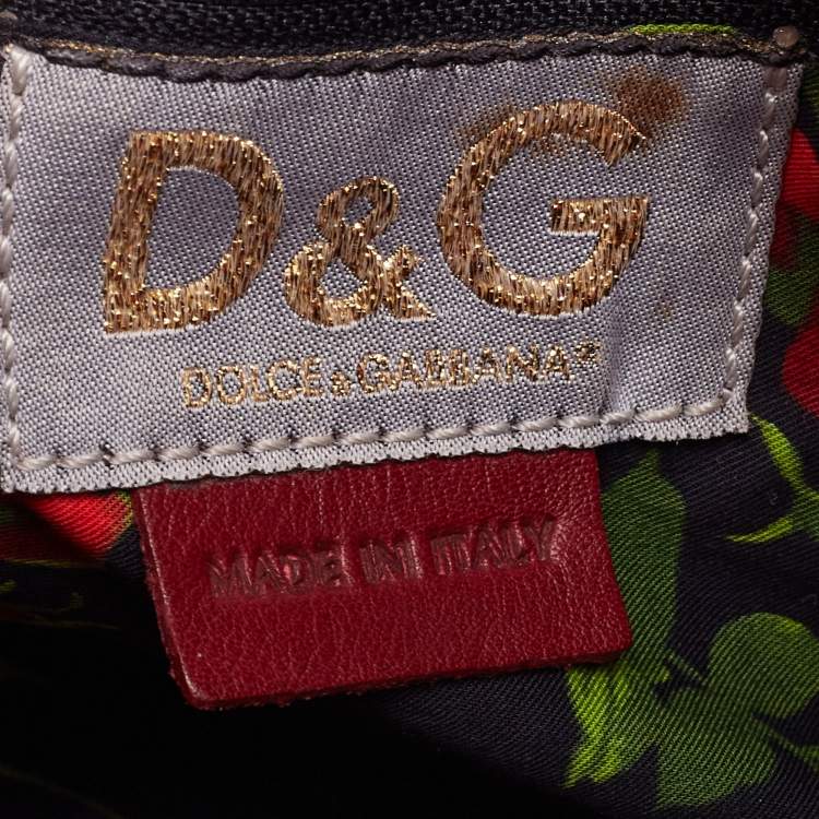 Pre Owned D&G Maroon Leather Satchel