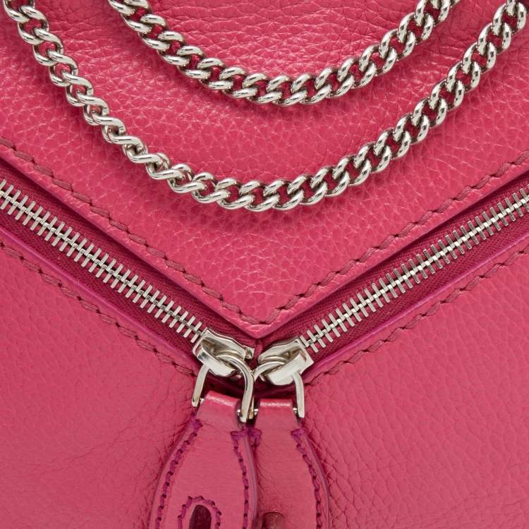 Pre Owned  D&G Pink Leather Micol Shoulder Bag