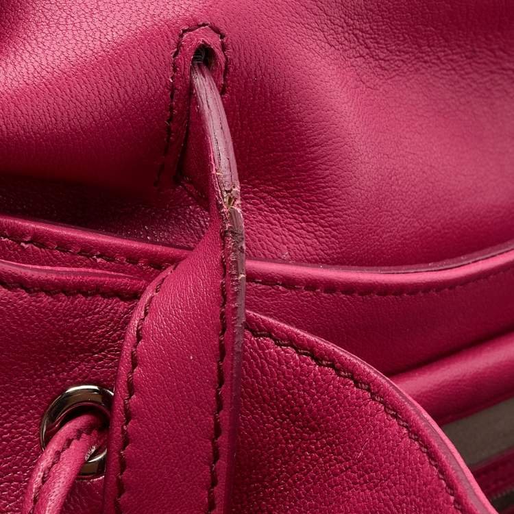 Pre Owned D&G Pink Leather Miss Dolce Top Handle Bag
