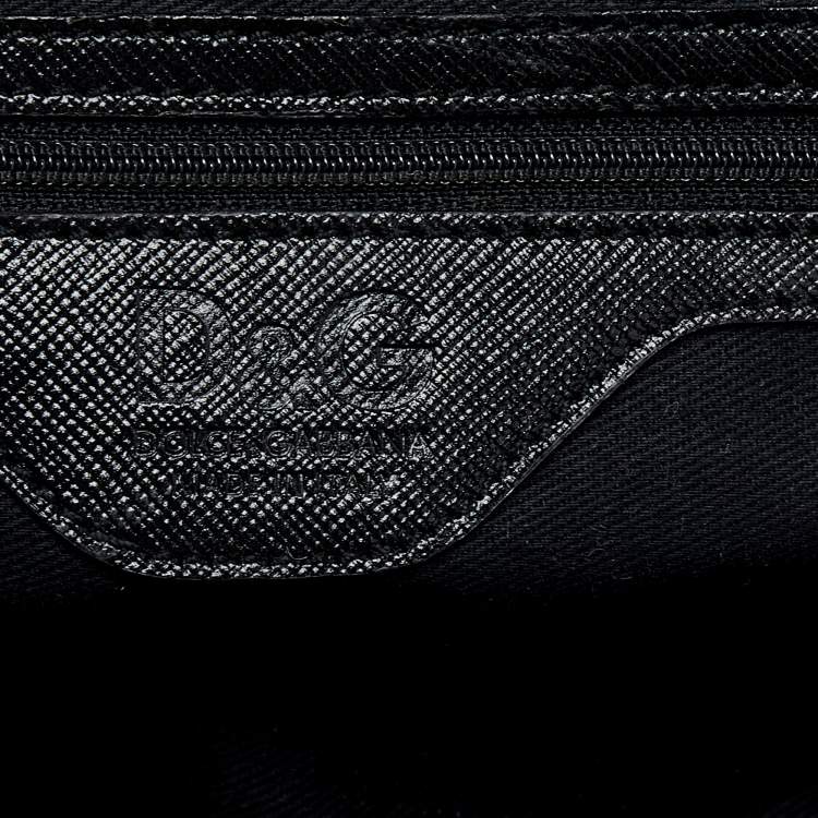 Pre Owned D&G Black Patent Leather Zoe Bag