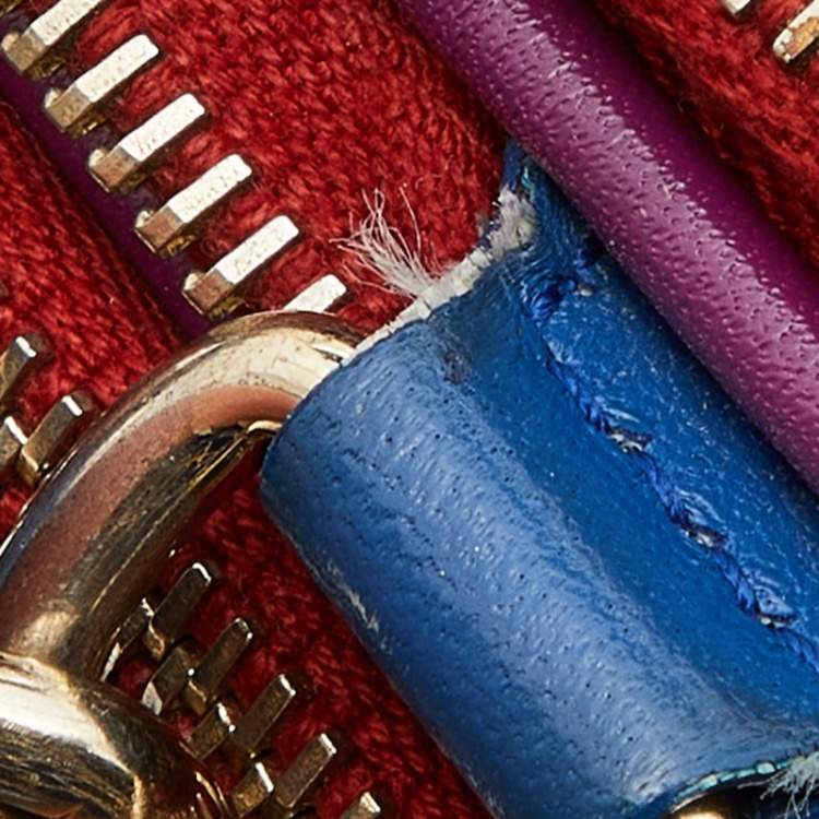 Pre Owned D&G Multicolor Denim and Leather Lilly Glam Shoulder Bag 
