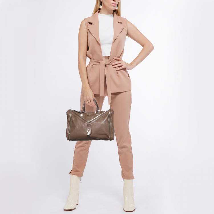 Pre Owned D&G Brown Leather Vilma Bag