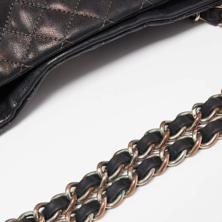 Pre Owned D&G Black Quilted Leather Lily Glam Tote