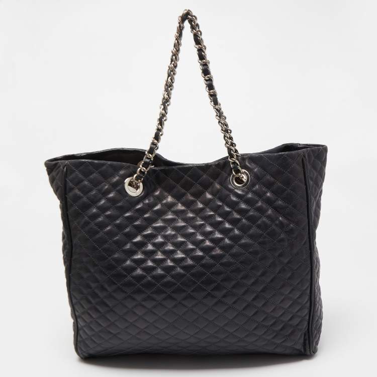 Pre Owned D&G Black Quilted Leather Lily Glam Tote
