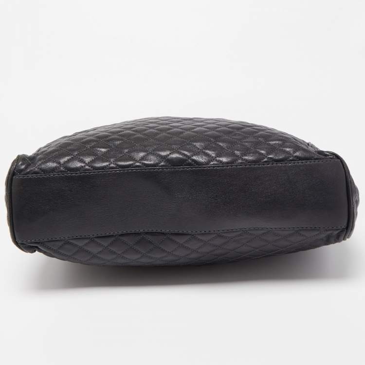 Pre Owned D&G Black Quilted Leather Lily Glam Tote
