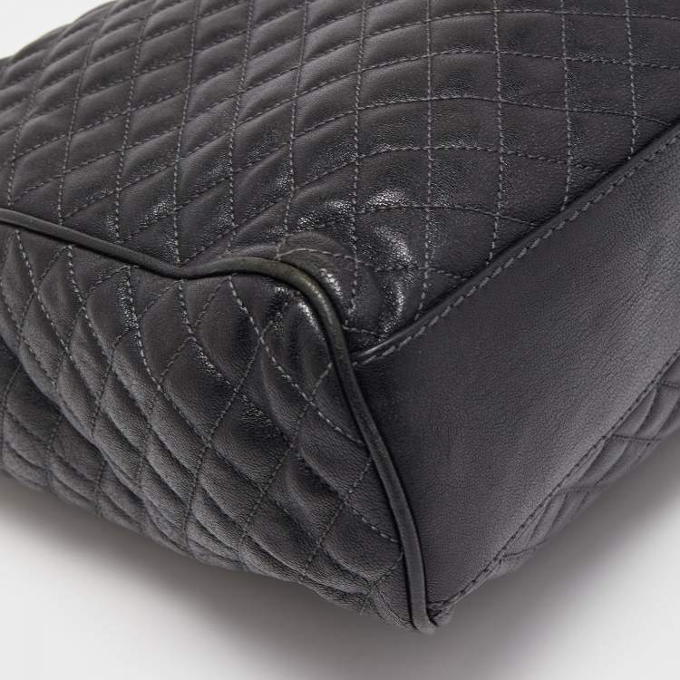 Pre Owned D&G Black Quilted Leather Lily Glam Tote