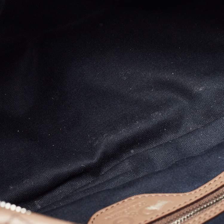Pre Owned D&G Brown Leather Quilted Lily Glam Shoulder Bag