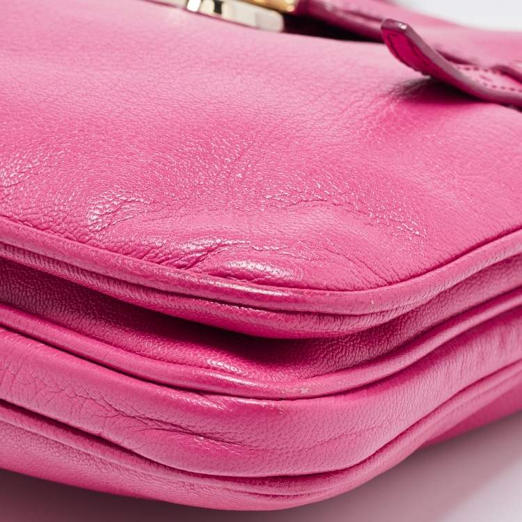 مملوكة مسبقًا D&G Pink Leather Miss Allyson Shoulder Bag
