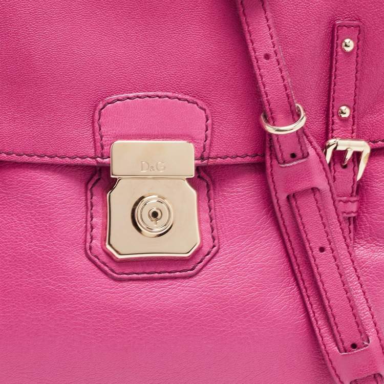 مملوكة مسبقًا D&G Pink Leather Miss Allyson Shoulder Bag