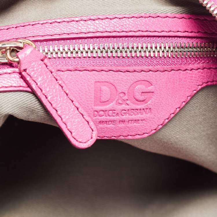 مملوكة مسبقًا D&G Pink Leather Miss Allyson Shoulder Bag
