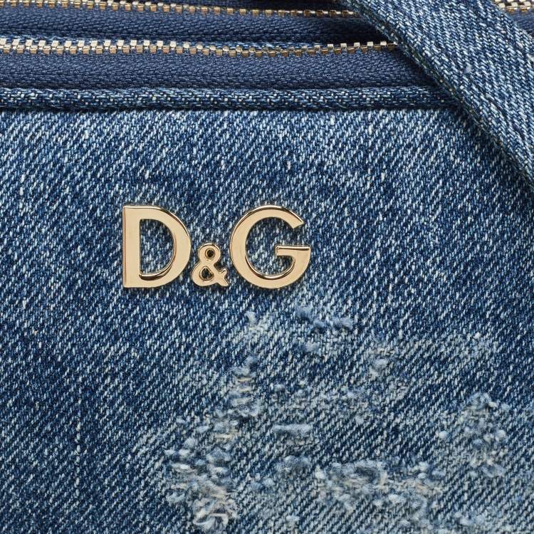 Pre Owned D&G Blue Denim Lily Crossbody Bag