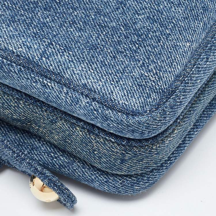 Pre Owned D&G Blue Denim Lily Crossbody Bag