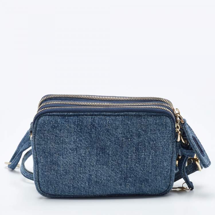 Pre Owned D&G Blue Denim Lily Crossbody Bag