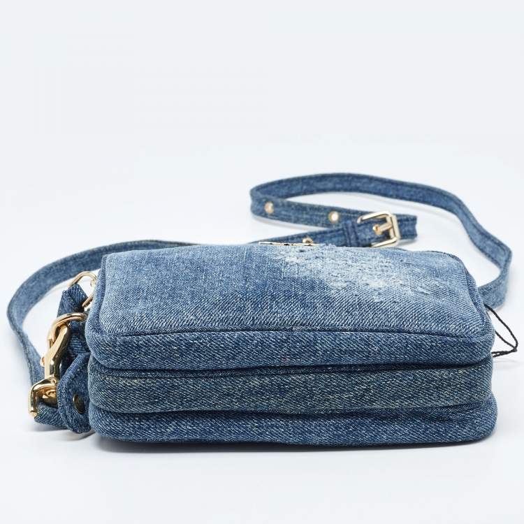 Pre Owned D&G Blue Denim Lily Crossbody Bag