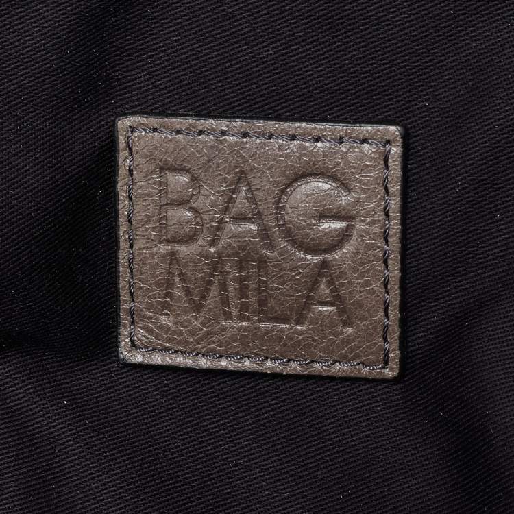 Pre Owned D&G Grey Nylon and Leather Mila Bag