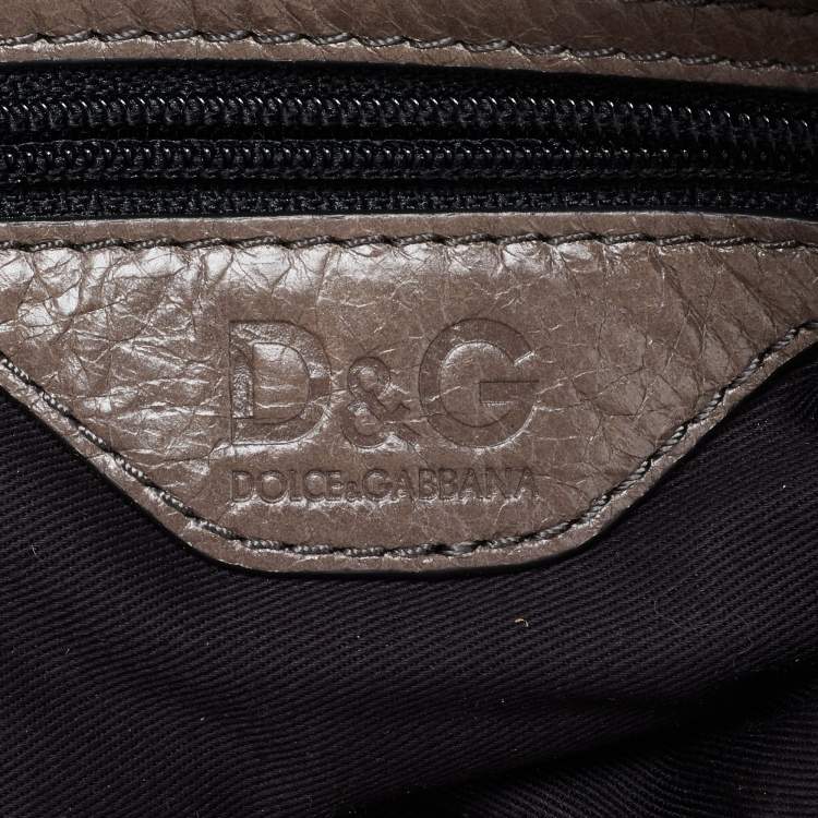 Pre Owned D&G Grey Nylon and Leather Mila Bag