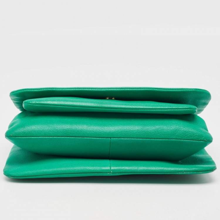 Pre Owned D&G Green Leather Ania Shoulder Bag