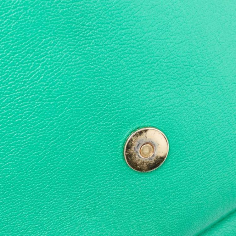 Pre Owned D&G Green Leather Ania Shoulder Bag