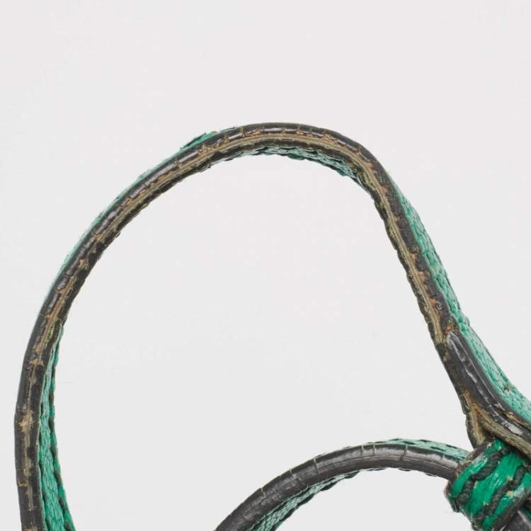 Pre Owned D&G Green Leather Ania Shoulder Bag