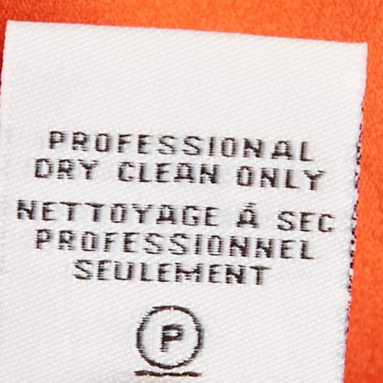 Pre Owned Diane Von Furstenberg Orange Tiana Guipure Midi Dress M