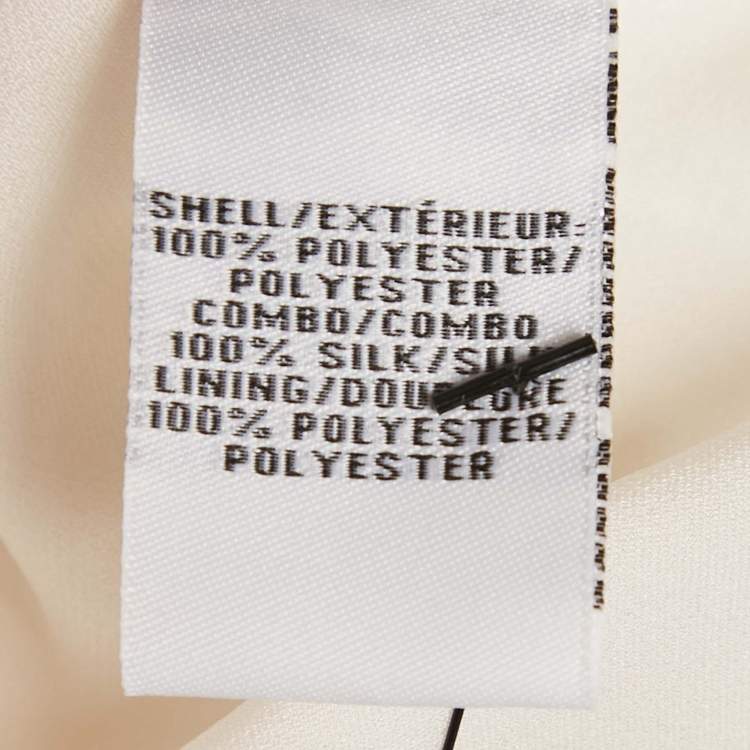 Pre Owned Diane Von Furstenberg Ivory Lace & Silk Lakyn Sleeveless Top M