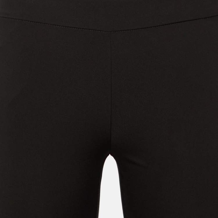 مملوكة مسبقًا Diane Von Furstenberg Black Jersey Kazumi Capri Pants S 