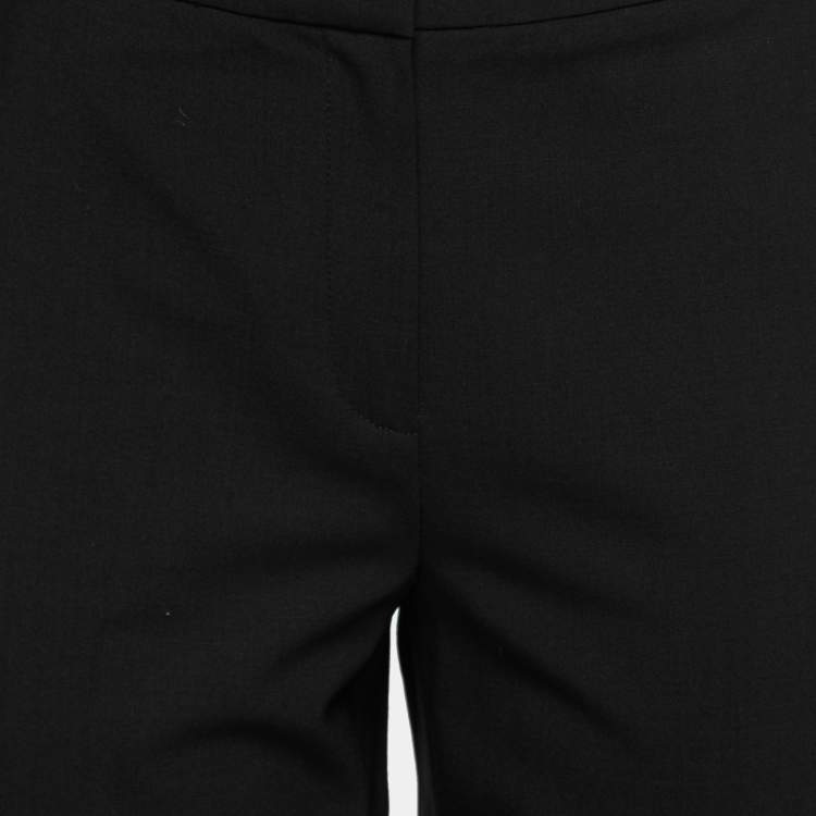 Pre Owned Diane Von Furstenberg Black Wool Tailored Trousers M