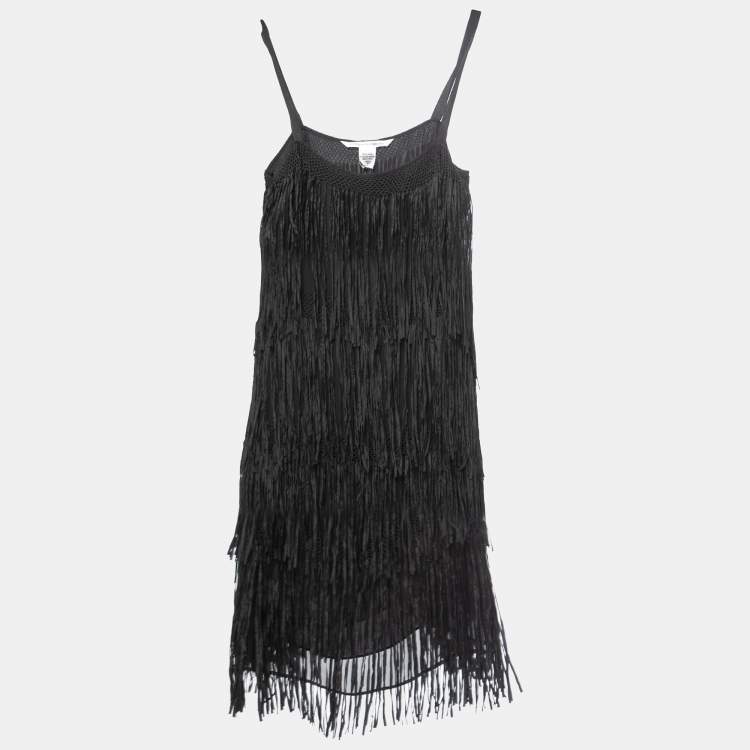 Dvf fringe hot sale dress