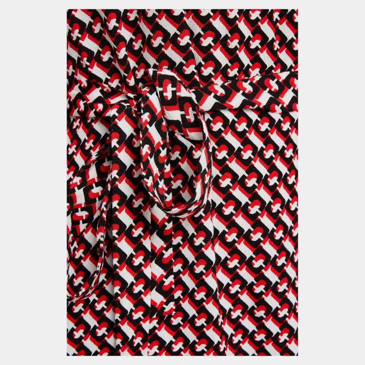Pre Owned Diane Von Furstenberg Viscose Mini Dress L