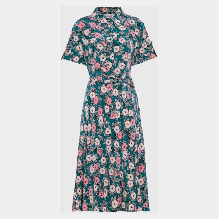 مملوكة مسبقًا Diane Von Furstenberg Silk Midi Dress 2