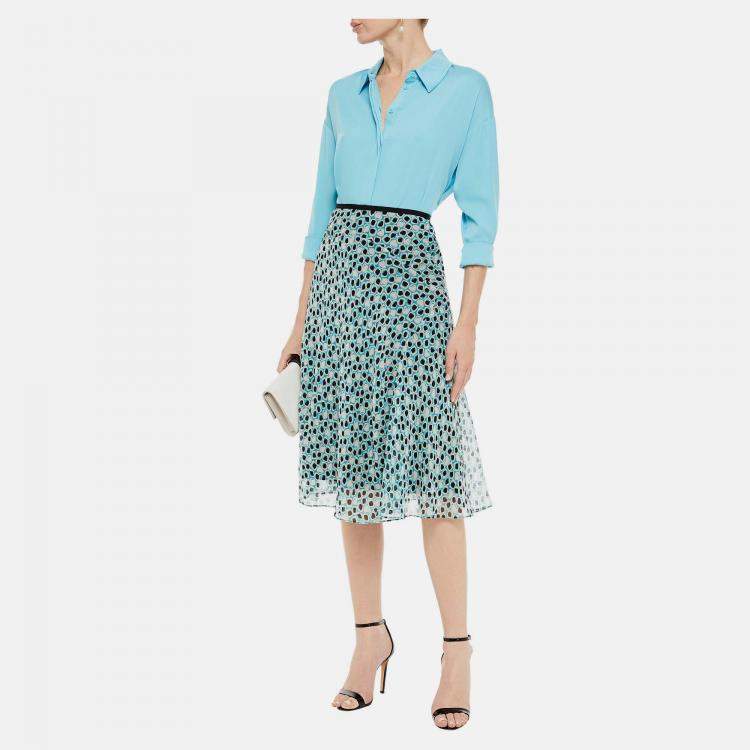 Pre Owned Diane Von Furstenberg Silk Long Sleeved Top 4