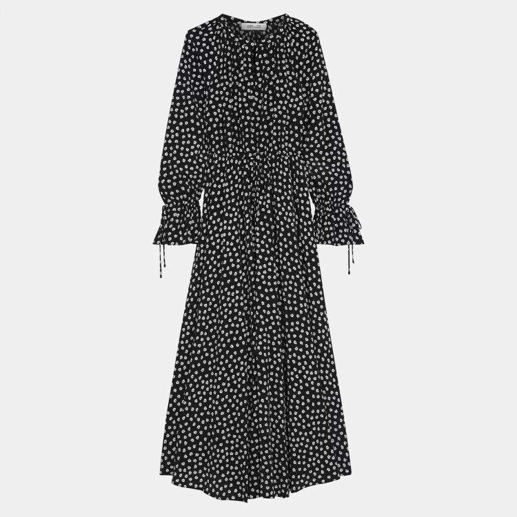 Pre Owned Diane Von Furstenberg Viscose Maxi Dress M