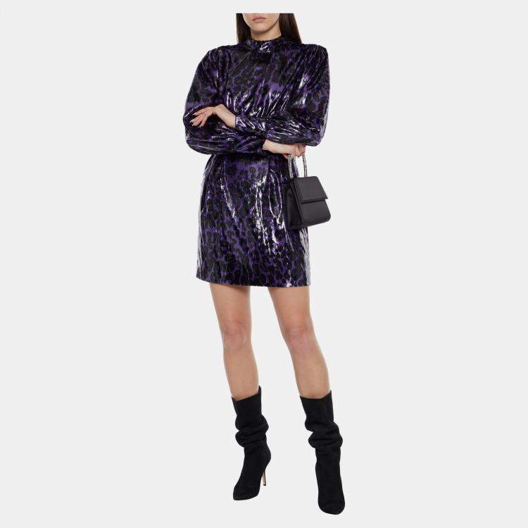 Pre Owned Diane Von Furstenberg Polyester Mini Dress 6