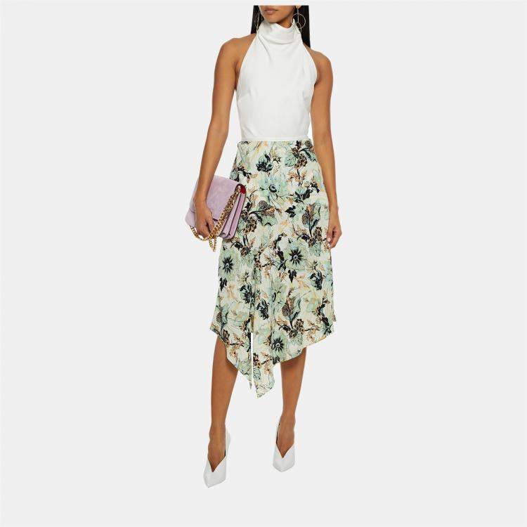 Pre Owned Diane Von Furstenberg Viscose Knee Length Skirts S
