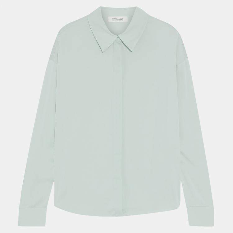 Pre Owned Diane Von Furstenberg Silk Long Sleeved Top 6