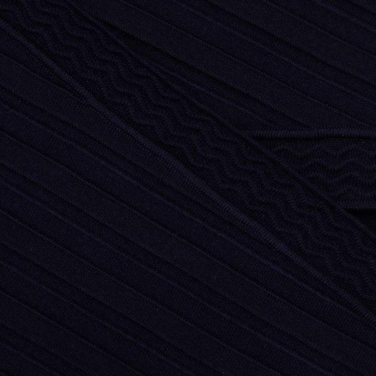 Pre Owned Diane Von Furstenberg Navy Blue Knit Midi Skirt S