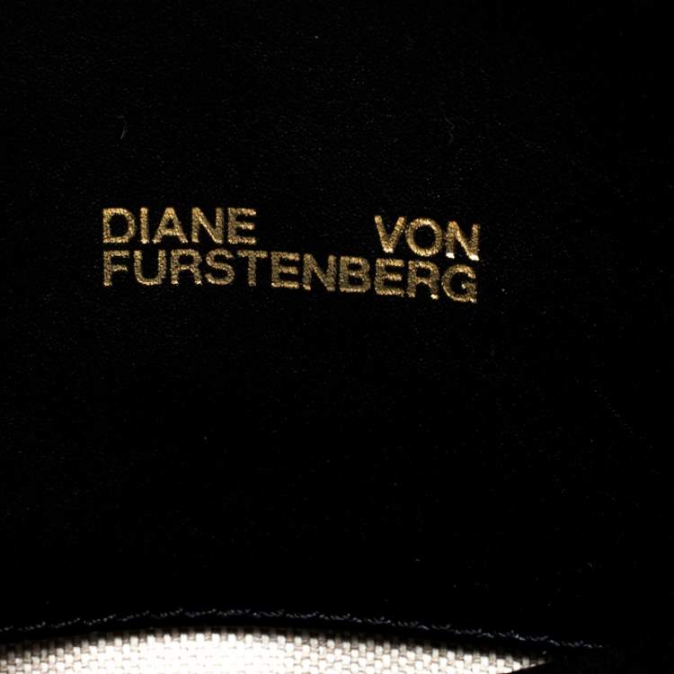 Pre Owned Diane Von Furstenberg Multicolor Leather Small Front Flap Satchel 