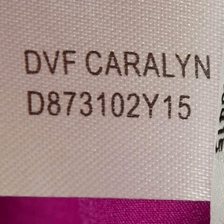 Pre Owned Diane Von Furstenberg Pink Knit Scallop Caralyn Dress S