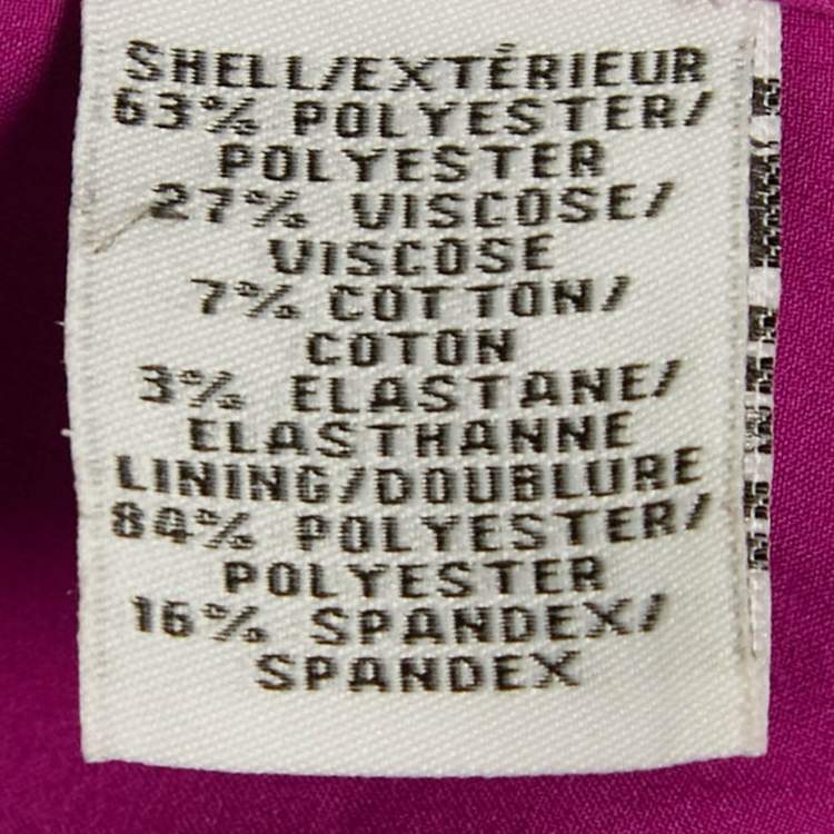 Pre Owned Diane Von Furstenberg Pink Knit Scallop Caralyn Dress S