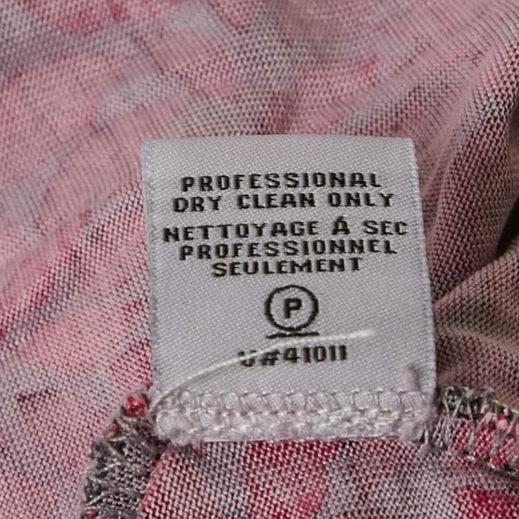 Pre Owned Diane Von Furstenberg Pink Lip Print Silk Jersey Tie-Up Waist Detail Mini Dress M