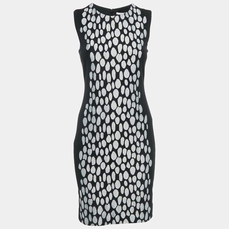 Pre Owned Diane Von Furstenberg Black Jersey Tilda Mini Dress S