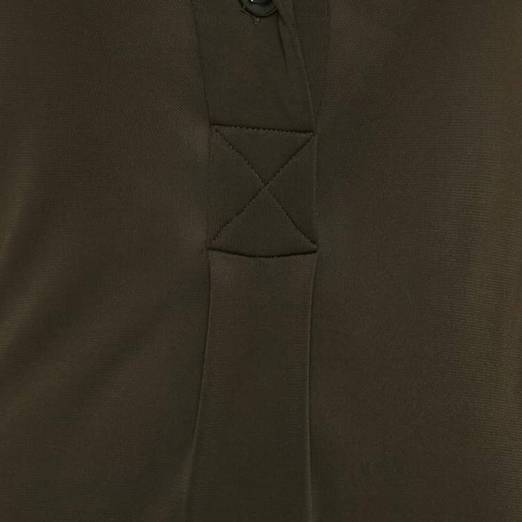 Pre Owned Diane Von Furstenberg Brown Stretch Knit T-Shirt Dress XS