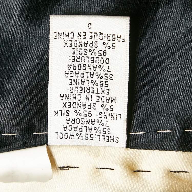 مملوكة مسبقًا Diane Von Furstenberg Black Shearling Lady Bird Jacket M