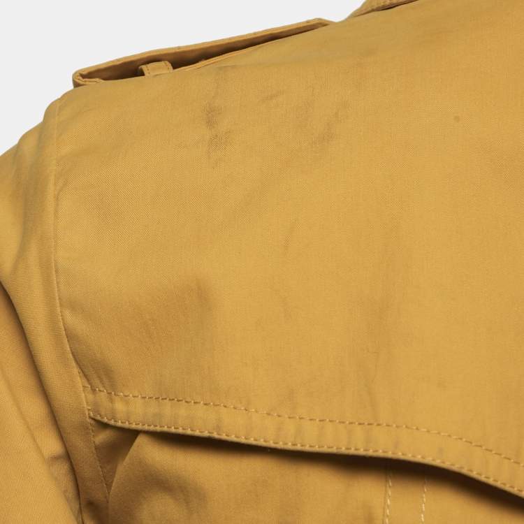 Pre Owned Diane Von Furstenberg Yellow Cotton Lina Lamonte Coat XS