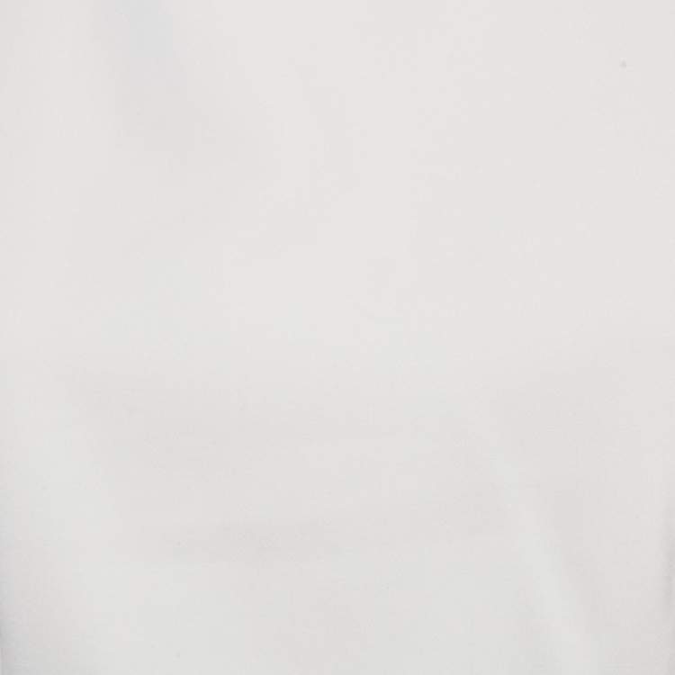 Pre Owned Diane Von Furstenberg White Jersey Sleeveless Carrie Dress L