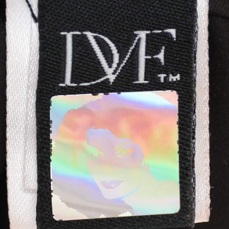 Pre Owned Diane Von Furstenberg Black Jersey Dress M