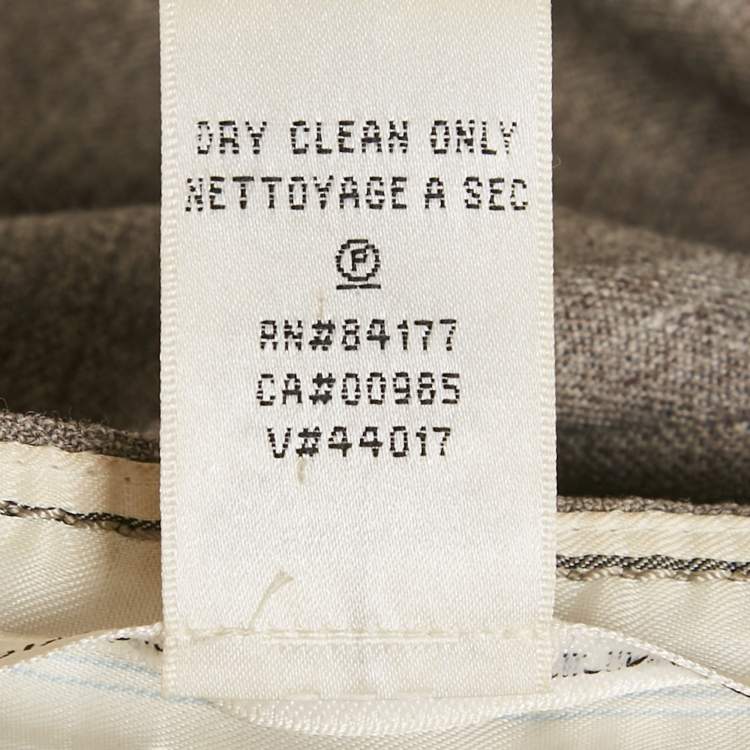 Pre Owned Diane Von Furstenberg Grey Wool Nicollete Trouser S
