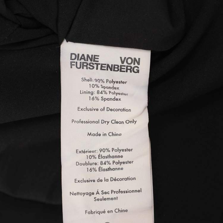 Pre Owned Diane Von Furstenberg Multicolor Sequined Midi Dress M
