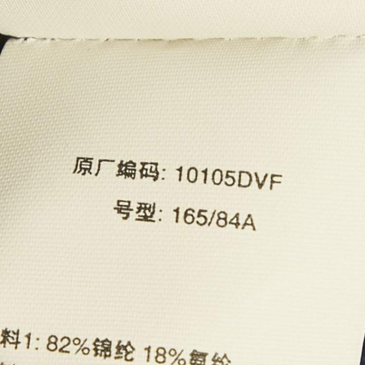 Pre Owned Diane Von Furstenberg Black/Blue Sequined Satin Sleeveless Blouse M