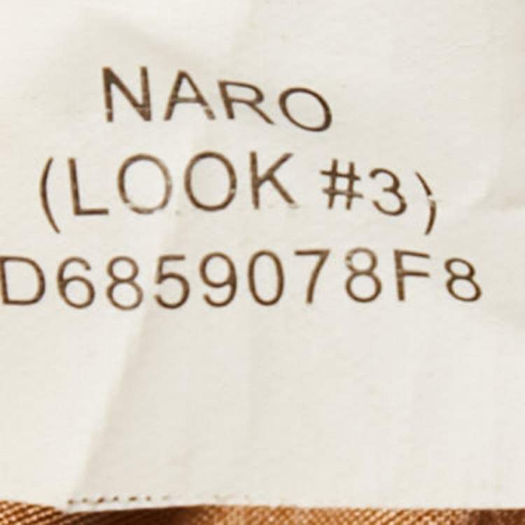 Pre Owned Diane Von Furstenberg Brown/Pink Printed Silk Naro Dress M